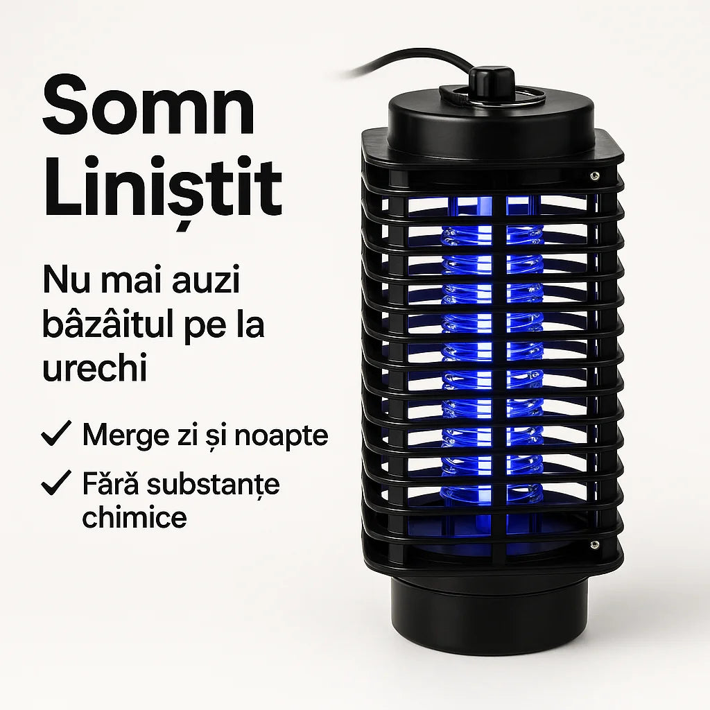 Lampa cu lumina ultra violeta anti insecte