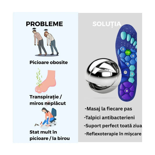 Tălpici Magnetici – Scapă de Dureri, Oboseală și Picioare Grele