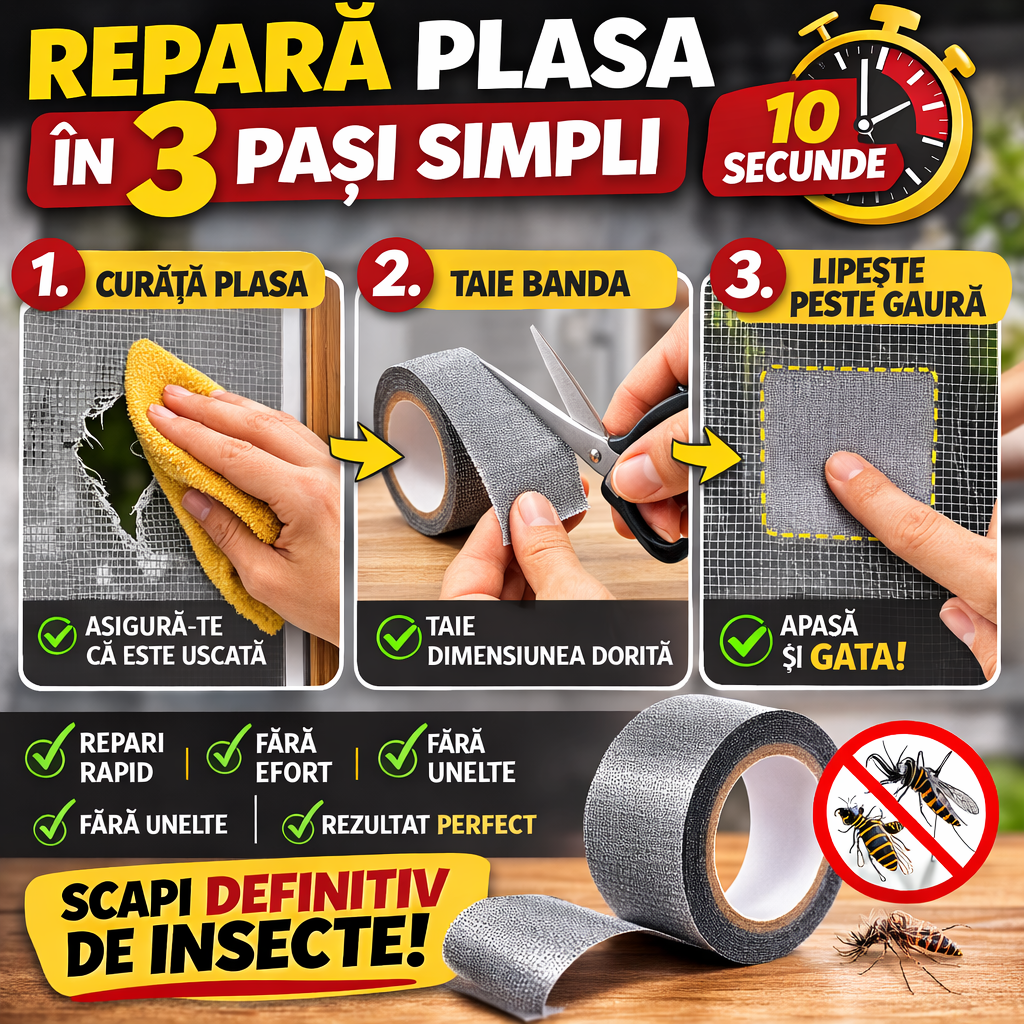 Banda Reparare Plasa Anti-Insecte
