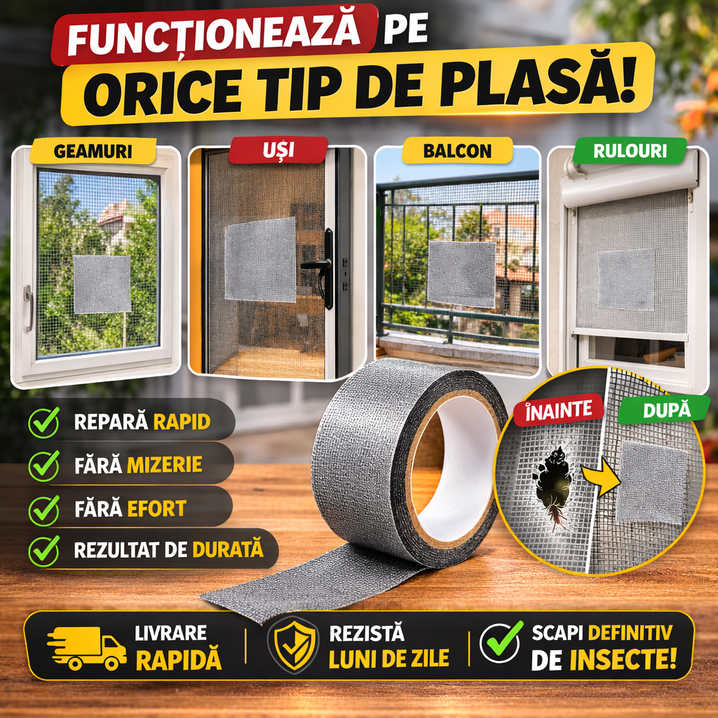 Banda Reparare Plasa Anti-Insecte