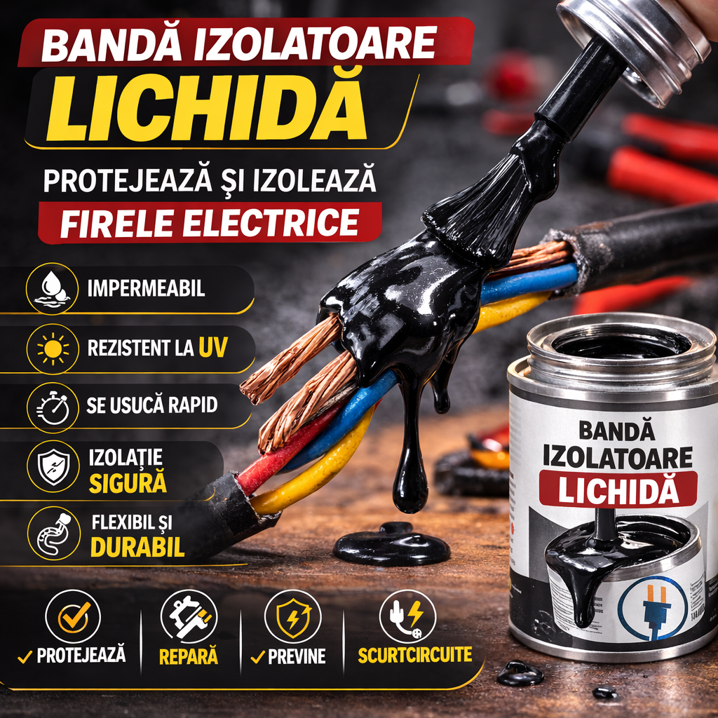 Pastă izolatoare electrică, impermeabilă, cu uscare rapidă