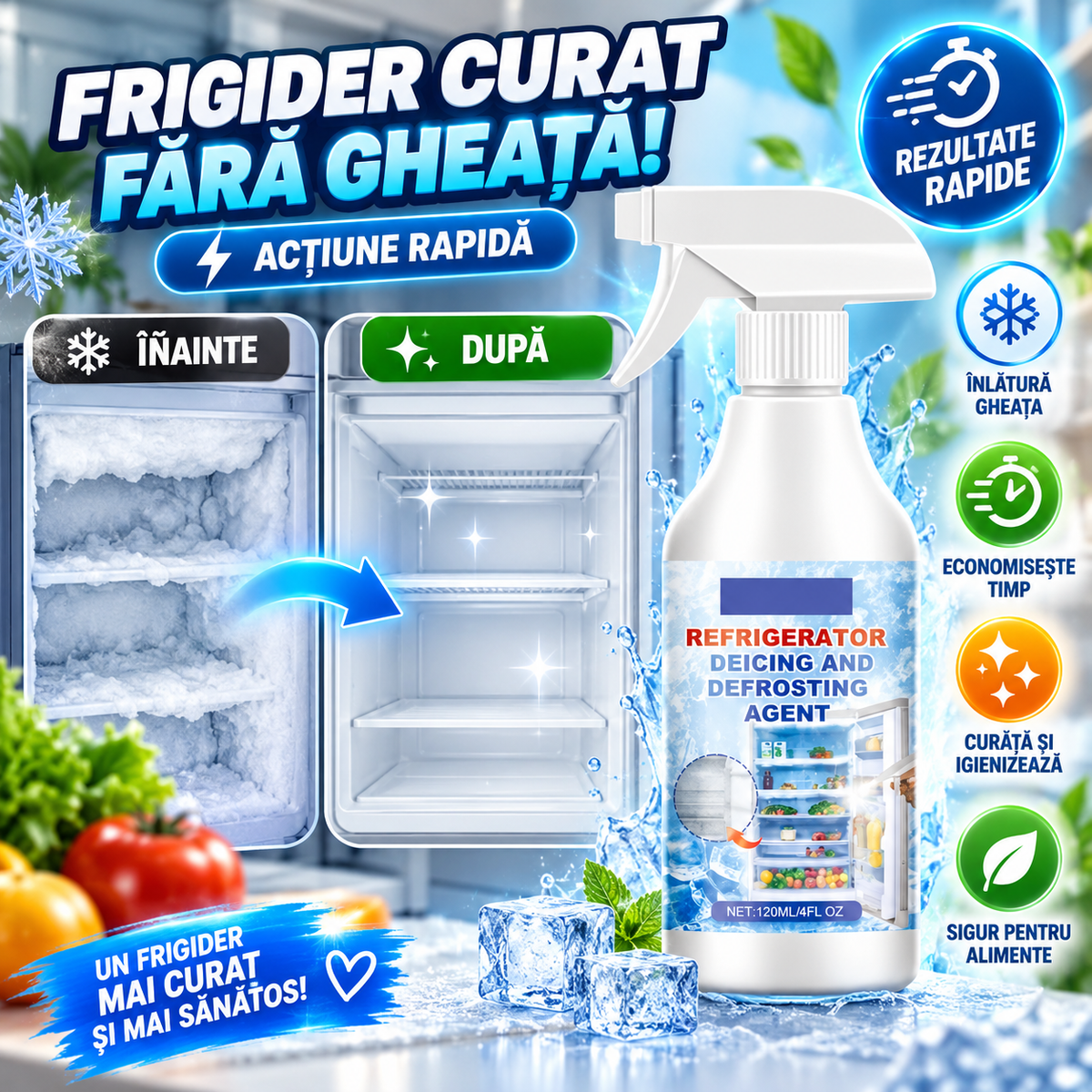 Spray Dezghețare Frigider IceStop™