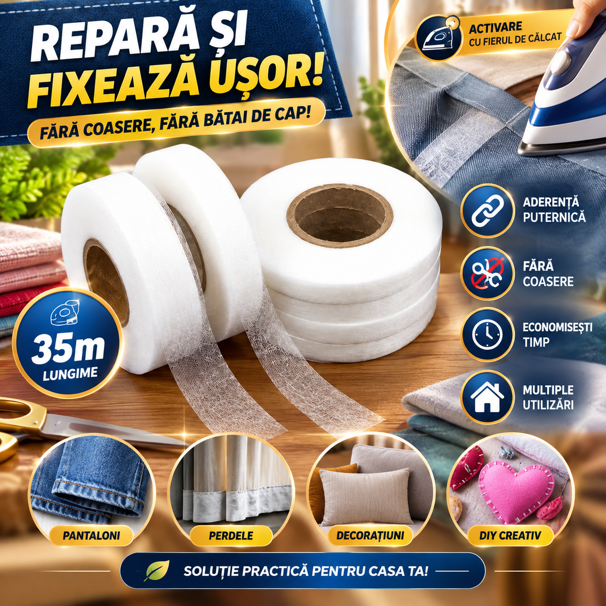Bandă pentru Scurtat   LipiFix™  1+1 GRATIS